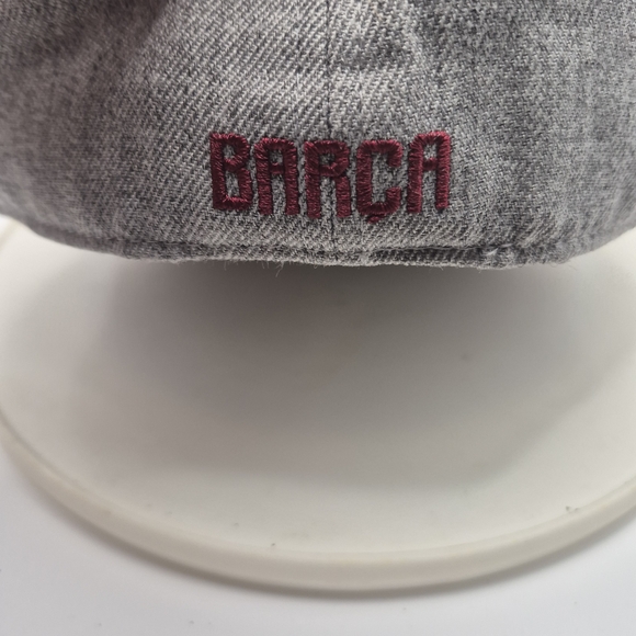 FCBarcelona Gray Cap with Maroon Embroidery - Picture 5 of 9